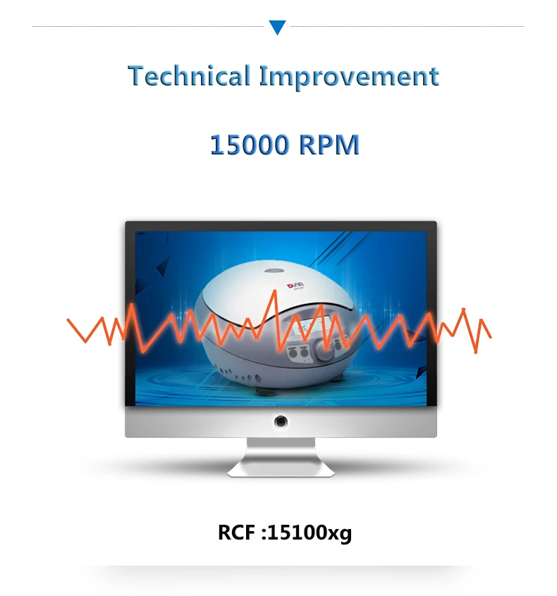 Высокоскоростная плазменная центрифуга 15000 об/мин 0 2 мл/0 5 мл/1 мл/2 мл * 12 двигатель