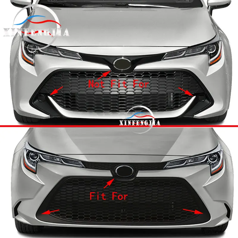 Цветная передняя решетка радиатора из углеродного волокна для Toyota Corolla 2020