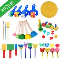 new 30pcs children sponge paint brushes drawing tools for children early painting arts crafts diy