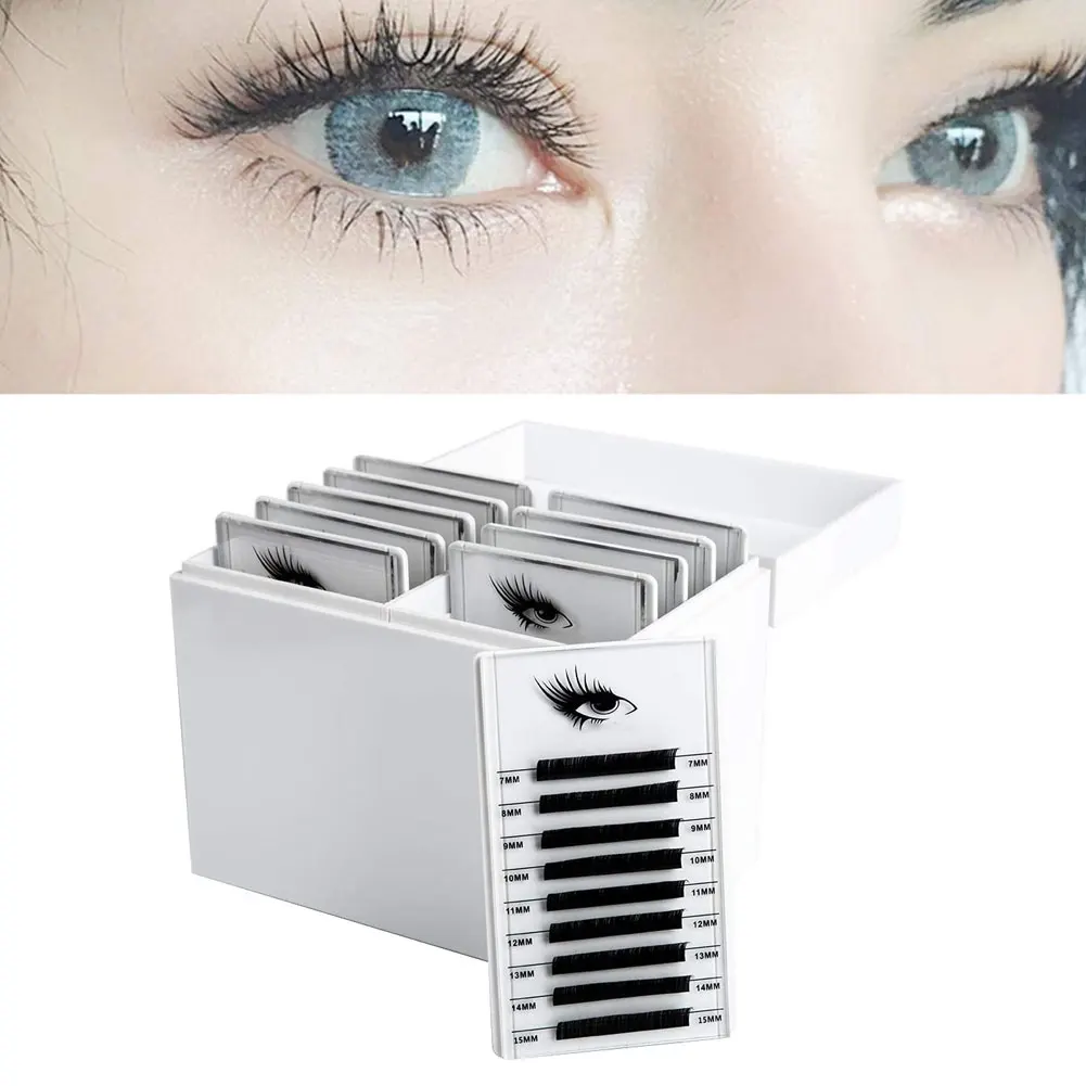 

1/5/10 Layers Acrylic Eyelash Extension Storage Box Makeup Organizer Eye Lash Tray Holder Glue Pallet Display Grafting 10 Layers