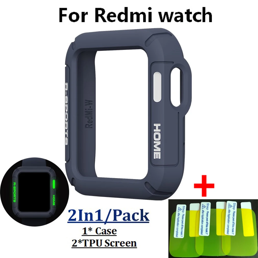 ТПУ Смарт браслет с рамкой чехол из для Redmi watch Band Shell Ультратонкий защитный