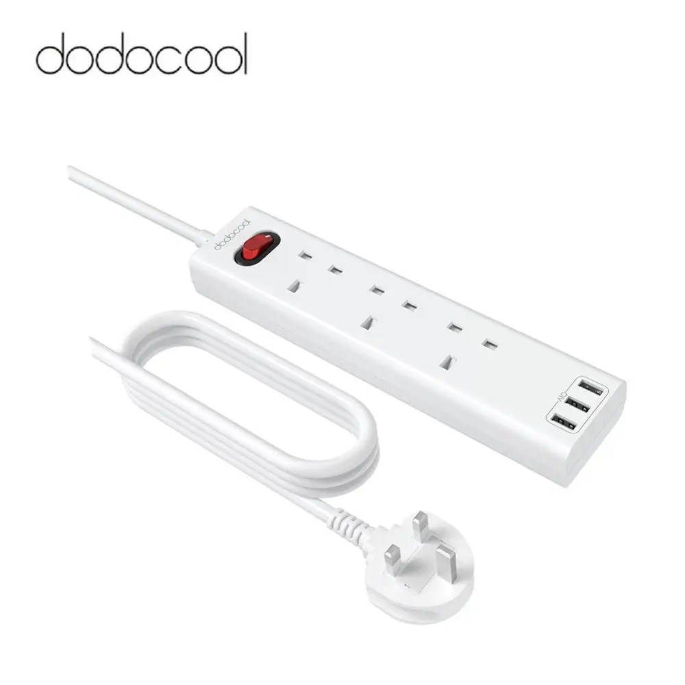 Удлинитель docool 3250 Вт с 3 USB-портами и розетками 1050 фута | Электроника