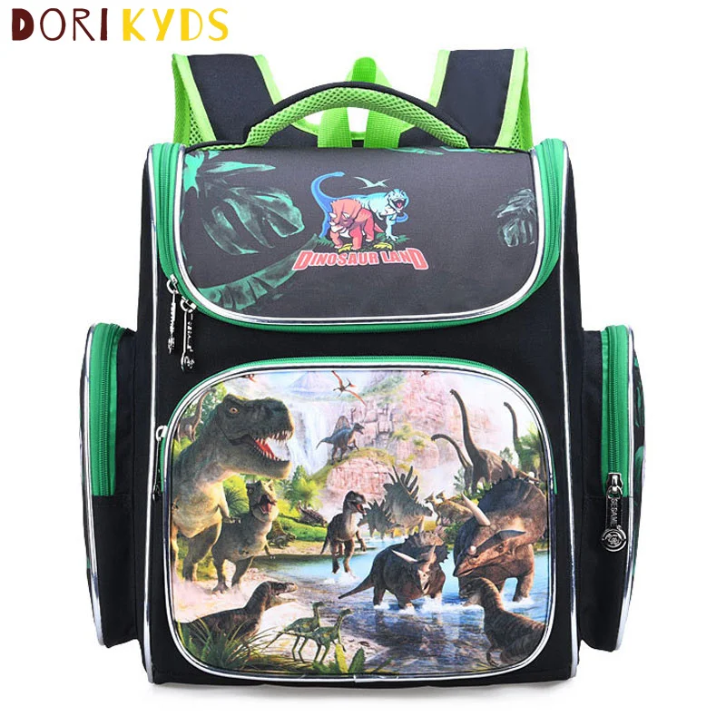 

DORIKYDS New Bag for School Children School Backpack Boys 3D Animal Dinosaur Knapsack Kids Satchel Space School Bags Mochila
