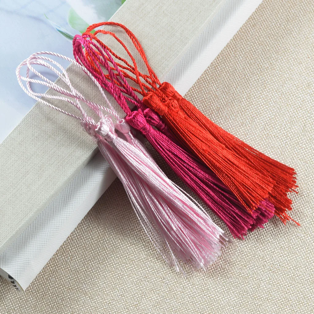 30 шт. разноцветные шелковистые мини кисточки ручной работы с петлями | Дом и сад
