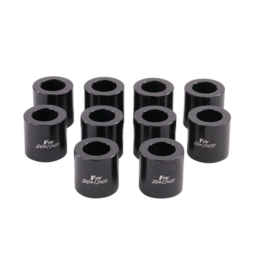 10 шт. переднее колесо мотоцикла обода ось втулки втулок подшипников M12X10/20 мм с