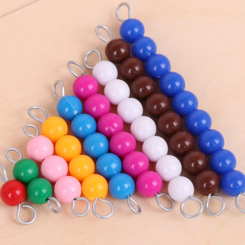 

Colorful Beads Montessori Mathematics Toys Subtraction Snake Game Wooden Box Colorful Beads Math Toys Over 3 Years Old Game Toy