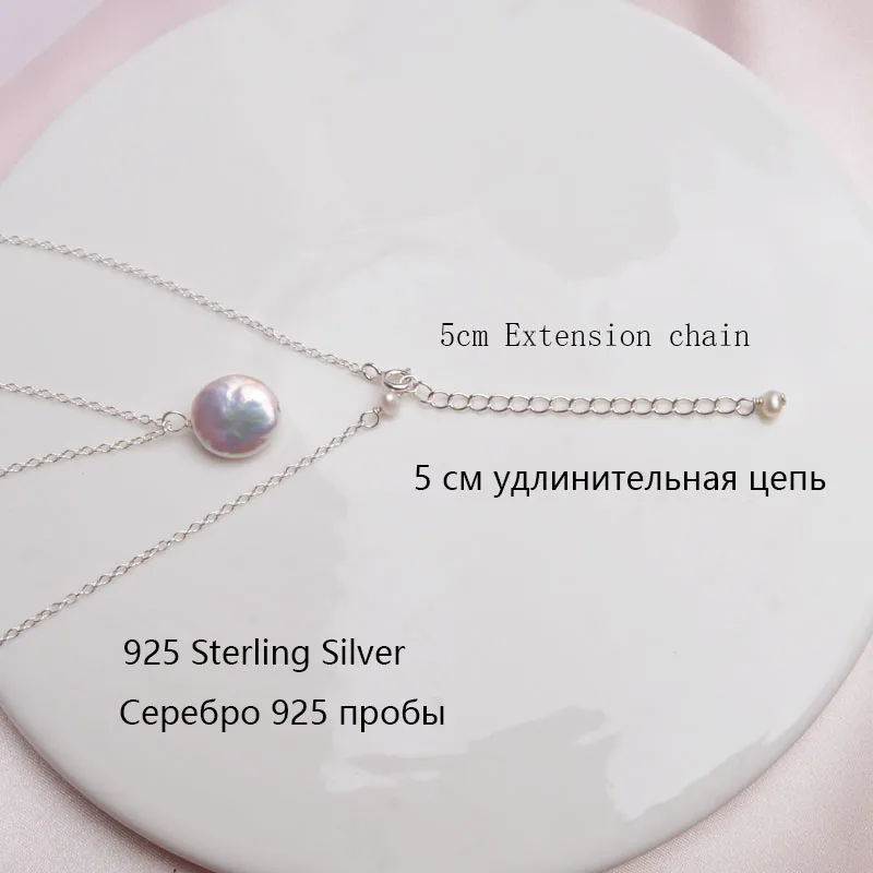 ASHIQI натуральный барочный жемчуг серебро 925 пробы колье модное многослойное