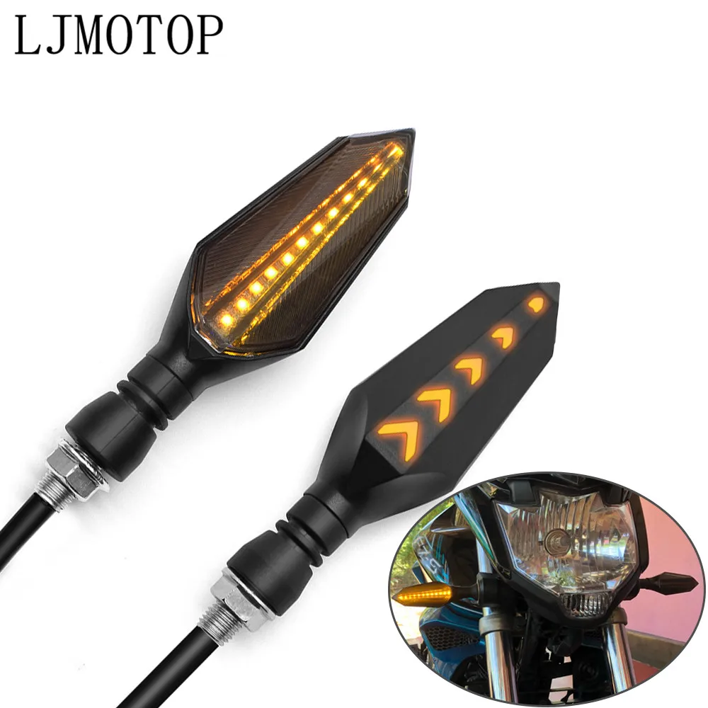 Светодиодная лампа указателя поворота Flasher для мотоцикла передняя и задняя фары
