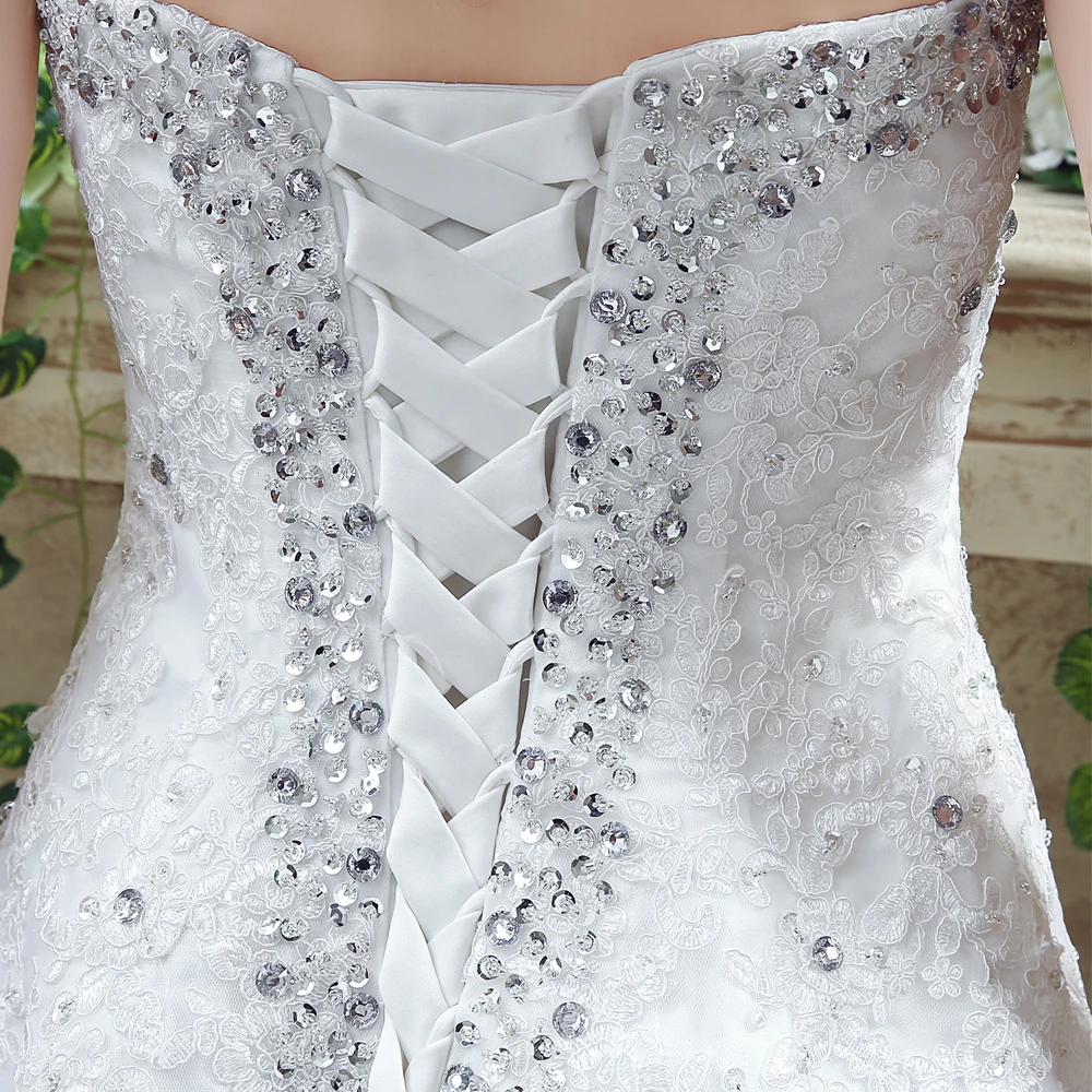 Настоящая фотография аппликации Свадебные платья А 2021 Robe De Mariage Очаровательная