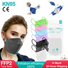 FFP2 маска для лица Kn95 Mascarilla Negra Ffp2 Mascarillas Certificadas Espaa дыхательная для взрослых необычная Униформа fpp2 Homologada fp3