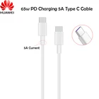 Оригинальный зарядный кабель Huawei 65 Вт PD, внешний USB-кабель 100 см, 5 А, Тип C, USB-кабель для Matebook E X Pro 13 Honor Magicbook 14