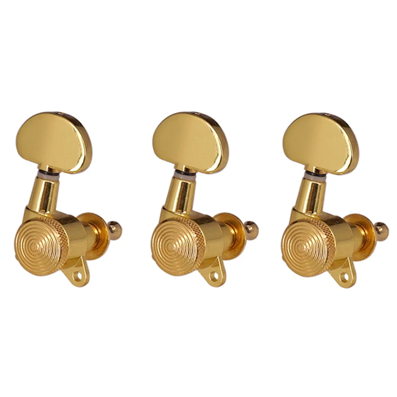 3r3l gold gesperrt string tuner tuning peg schlüssel maschine köpfe halbkreis taste für akustische elektrische gitarre schloss schaller