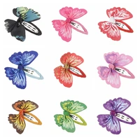 2pcsset infant headdress ribbon butterfly hairpins baby girls bow barrettes photography props clothing accessories kids gifts
