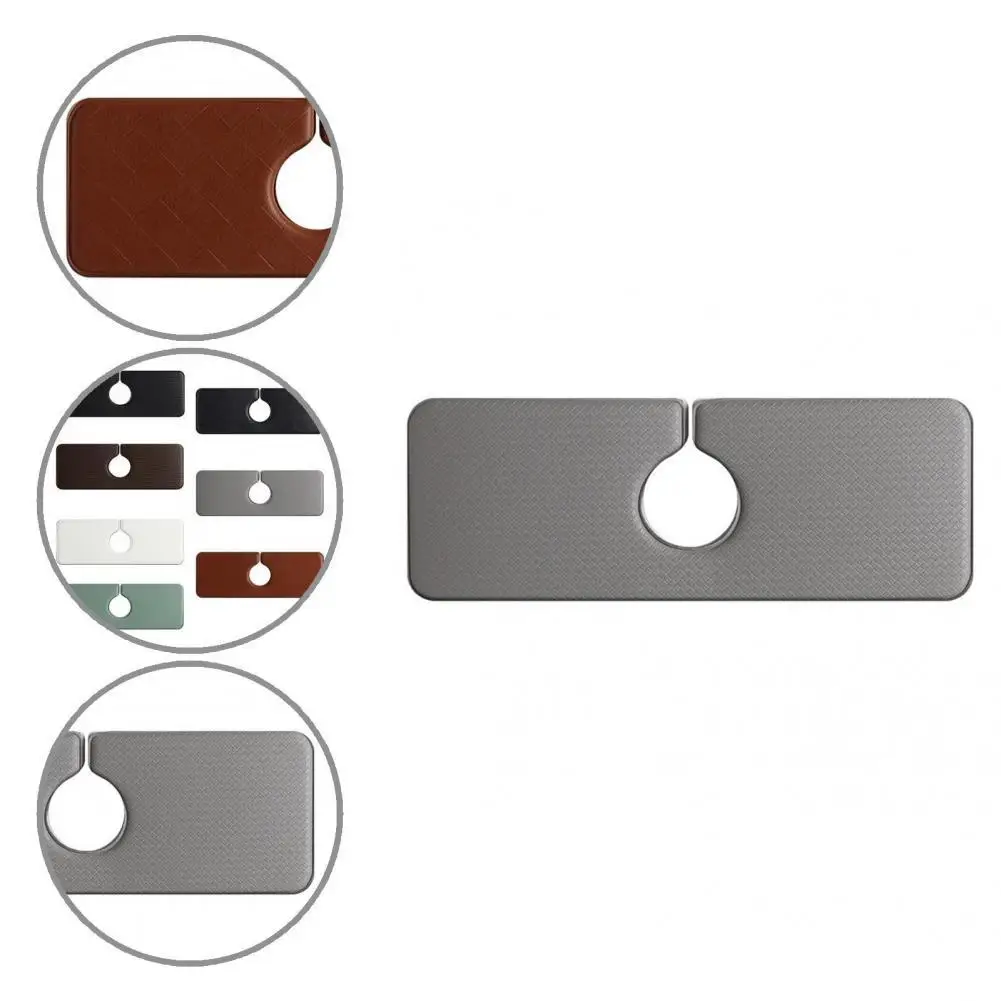 

Convenient Faucet Mat Exquisite Portable More Thicken Quick Drying Faucet Mat Sink Counter Pad Faucet Pad