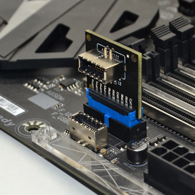 

Computer Connectors USB 3.1 Front Panel PC Socket to USB 3.0 20Pin Header Extension Adapter for ASUS Motherboard PW-INC1TR