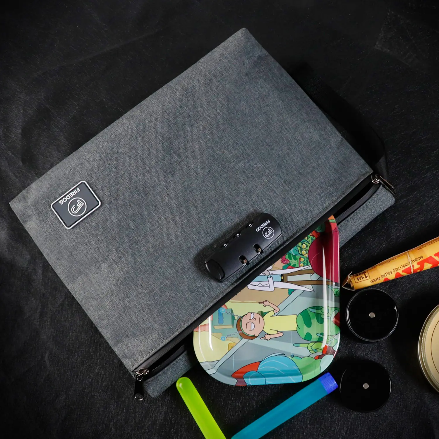 Сумка FIREDOG с защитой от запаха и комбинированным замком большой контейнер