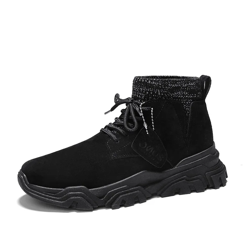 VastWave/зимние ботинки из искусственной замши для мужчин; кардиган; Мужская Рабочая безопасная обувь; армейские ботинки; армейские ботильоны