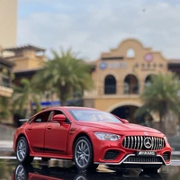 132 simulation mercedes benz gt63 alloy car model boy metal toy sound and light car amg racing decoration gift collection