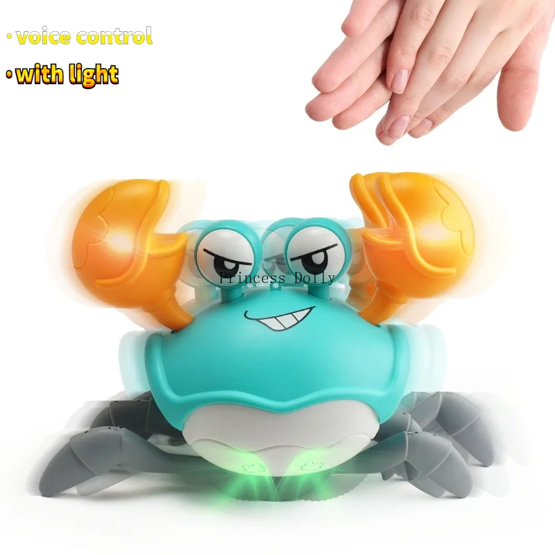 

Симпатичный Электрический Краб с голосовым управлением, проекция света с музыкальным спасением, краб с голосовым управлением, игрушки для ...