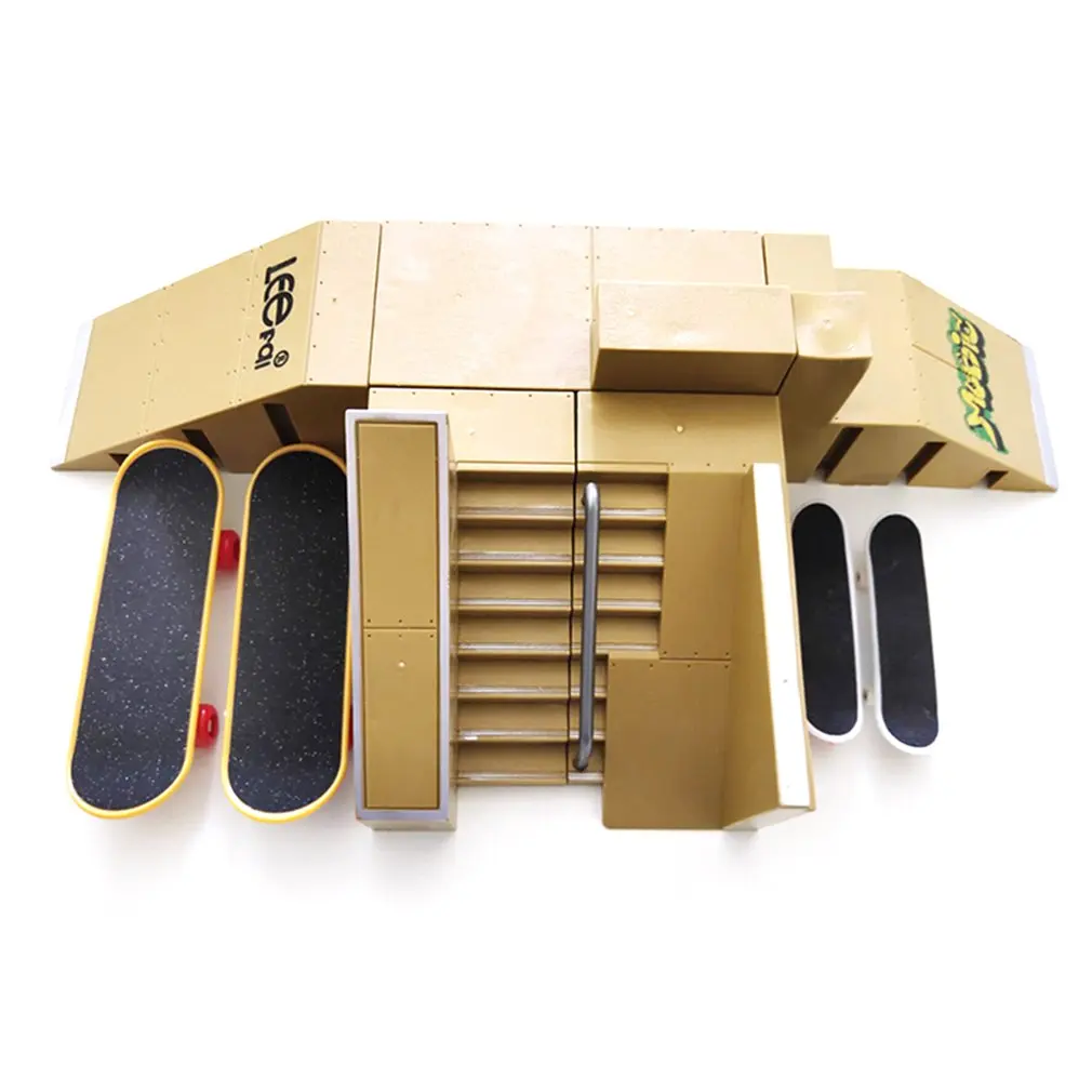 

Skate Park Toy Ramp Parts for Tech Deck Fingerboard Toy Set Excellent Extreme Sports Enthusiast Sport Training Toy Children Gift