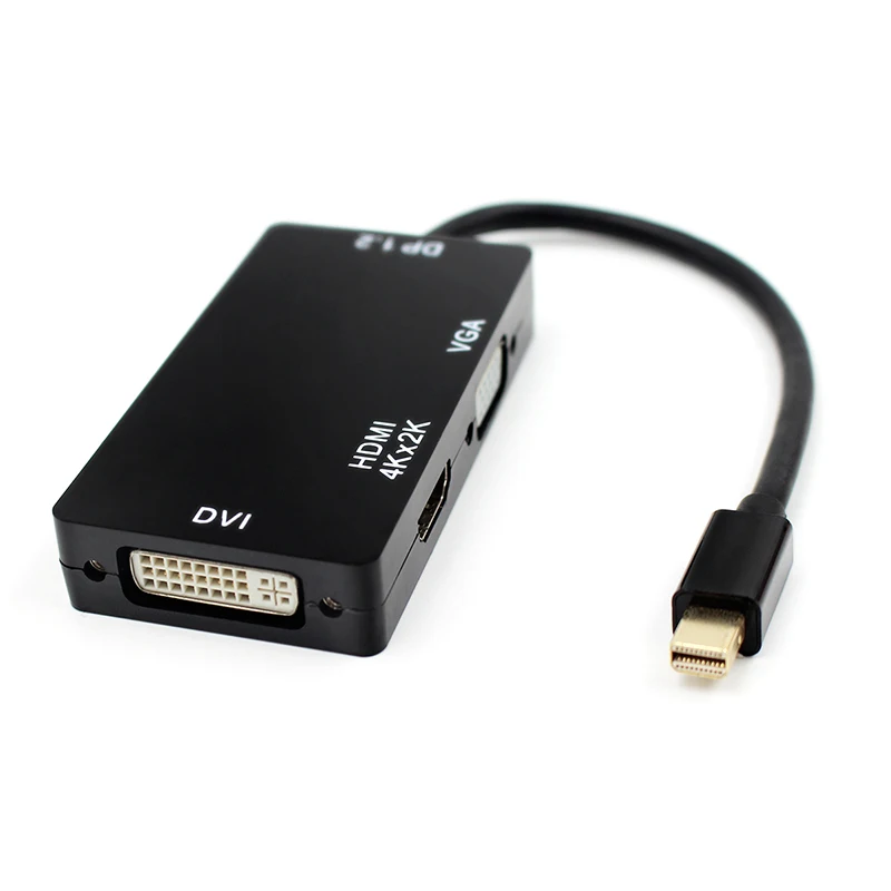 3-в-1 Thunderbolt Mini DP к HDMI VGA DVI адаптер конвертер кабель для MacBook Air Pro Microsoft surface pro 3 2 |