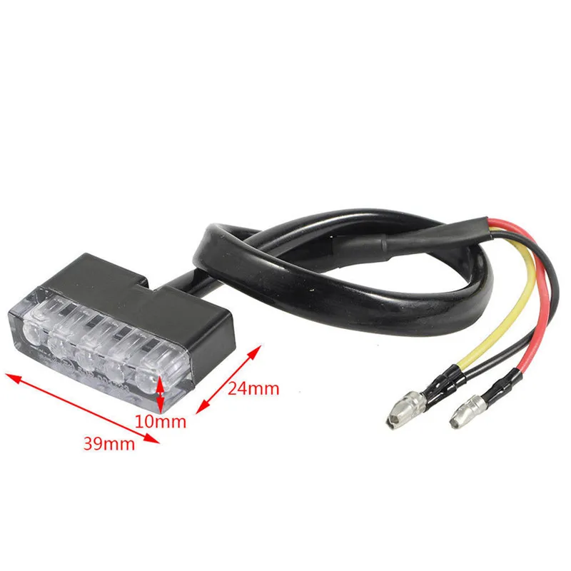 12V Мотоцикл Задний тормозный светодиодный стоп-сигнал Таилайт Лампа для грязи фары номерного знака Аксессуары Декоративный эмарк