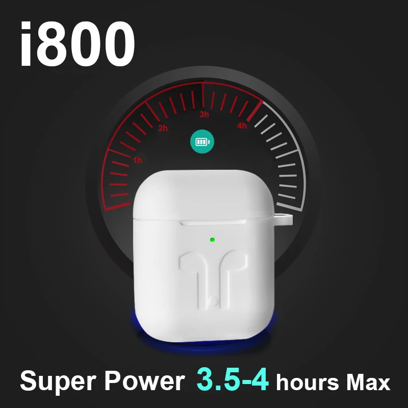 i800 TWS беспроводной Bluetooth гарнитуры TWS i800 pk w1 чип H1 чип для всех iPhone и Android TWS i800