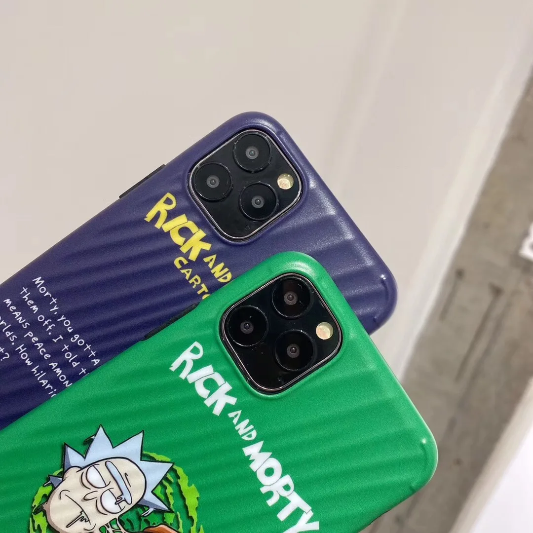 American cartoon Rick Morty 3D Shell pattern Phone Case For Apple iPhone 7 8 Plus 11 11pro 11promax X XS Max XR soft Cover |