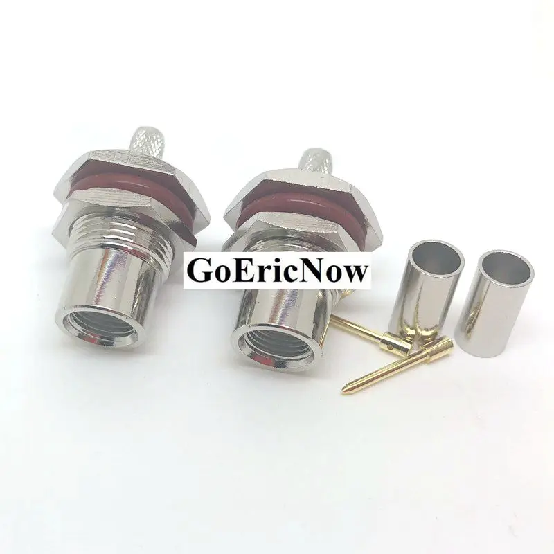 5 шт. RF коаксиальный FME гнездовой/штырьковый разъем обжимной соединитель RG58 RG142 RG400