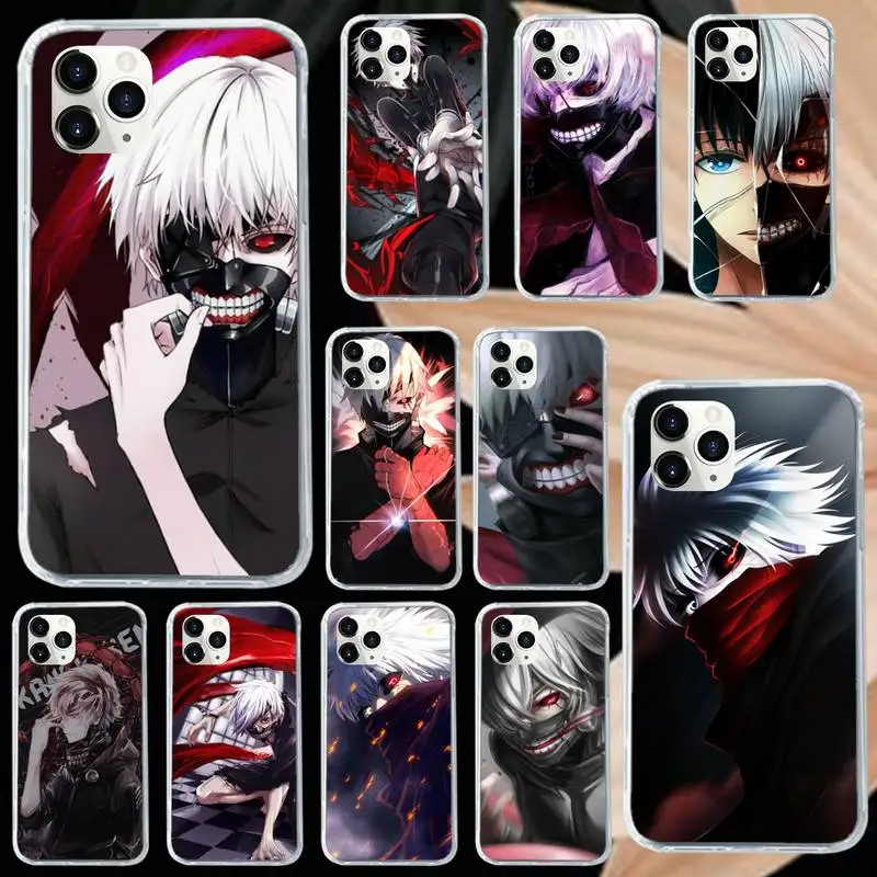 

Tokyo Ghoul anime Phone Case for iPhone 11 12 mini pro XS MAX 8 7 6 6S Plus X 5S SE 2020 XR Luxury brand shell funda