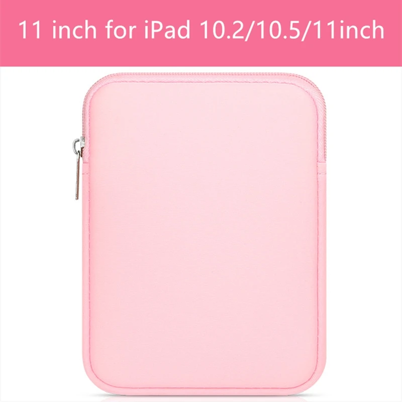 pink 11 inch Универсальный мягкий чехол для планшета сумочка-рукав с текстурой "Дикая Лошадь" для чтения электронных книг чехол для iPad mini 1/2/3/4 Air 1/2 Pro 9,7 чехол для нового iPad / - Цвет: pink 11 inch