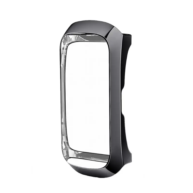 360 градусов ТПУ защитный чехол для samsung Galaxy Fit SM-R370 Смарт Браслет часы Покрытие оболочки аксессуары - Цвет: Черный