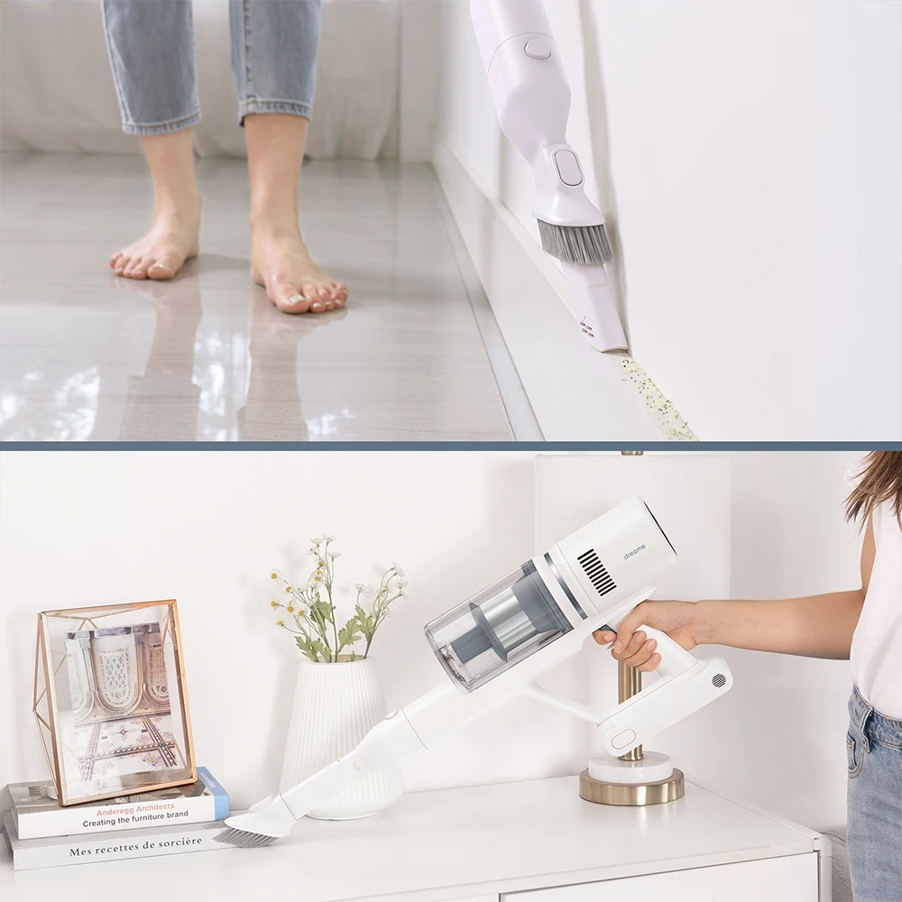 EU Dreame Vacuum Cleaner P10 Cordless 20Kpa Strong Suction Power Lightweight Stick 50min Runtime on - Европейский беспроводной пылесос Dreame P10 с мощным всасыванием 20 Кпа, легкий штанга, время работы 50 минут.