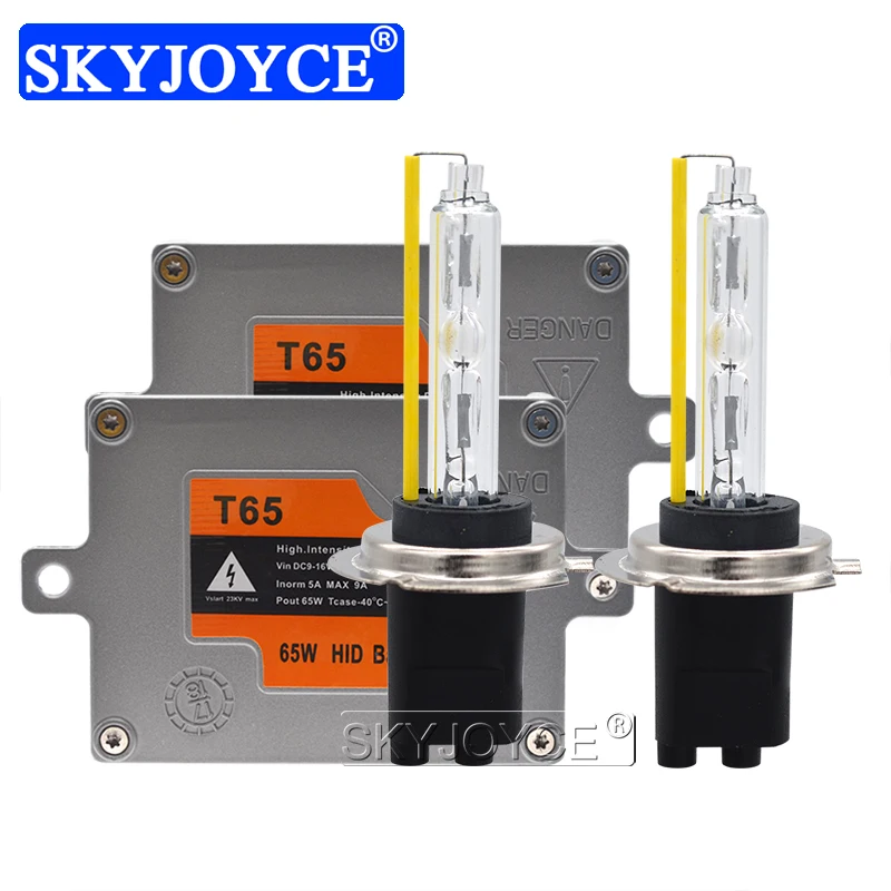 SKYJOYCE Быстрый Яркий 5500K 65W HID Xenon H1 H3 H7 H11 HB3 HB4 9012 D2H комплект автомобильных фар AC 12V