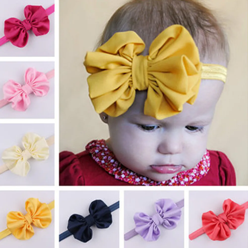 Детская головная повязка для девочек Милая на голову с бантом Детские бантики