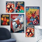 Набор для вышивки крестиком с супергероями из комиксов Marvel, Мстители, 5D, ручная работа, электронный штамп Капитан Америка, плакат с изображением Человека-паука г.