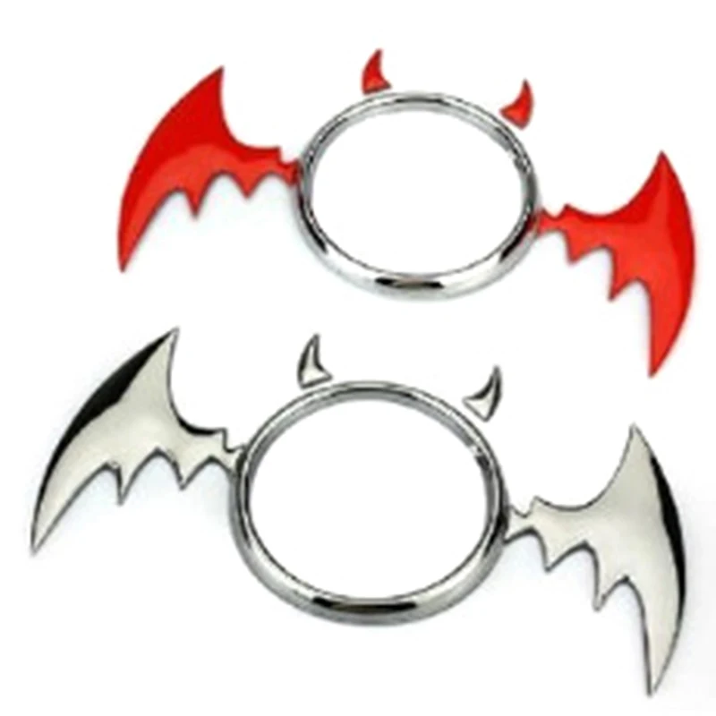 

2pcs 3D Bat Car Auto Truck Logo Emblem Badge Decal Sticker Decor Car Stickers