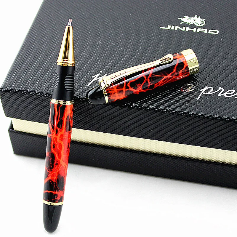 JINHAO X450 Красивая деловая Красная Средняя шариковая ручка, новая офисная деловая школьная Ручка для письма - Цвет: K