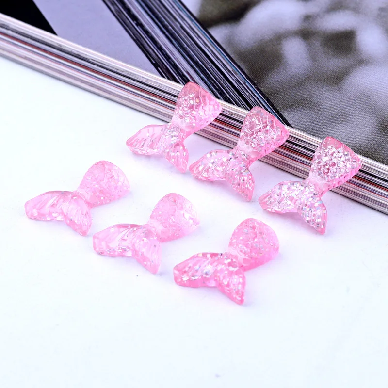 

10 шт. розовые прозрачные Блестки Русалка плоская задняя сторона кабошон кавайные украшения рукоделие Скрапбукинг ручная работа аксессуары