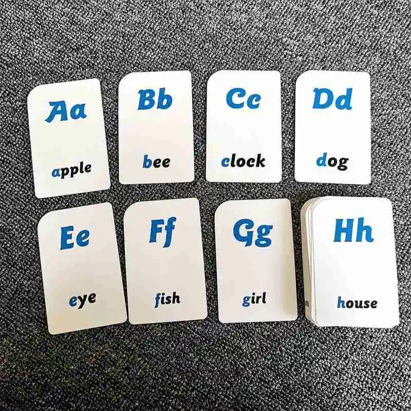Детские английские Обучающие флэш-карты Монтессори Детская развивающая игрушка