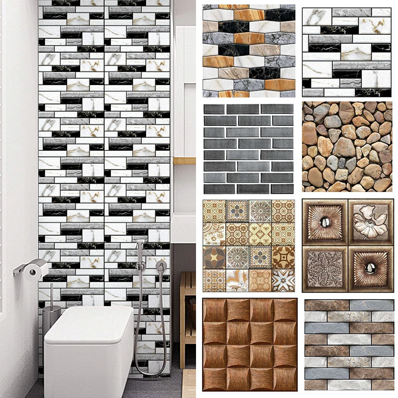 Мягкие 3D-панели из пеноматериала настенные Стикеры с клейкие плитки