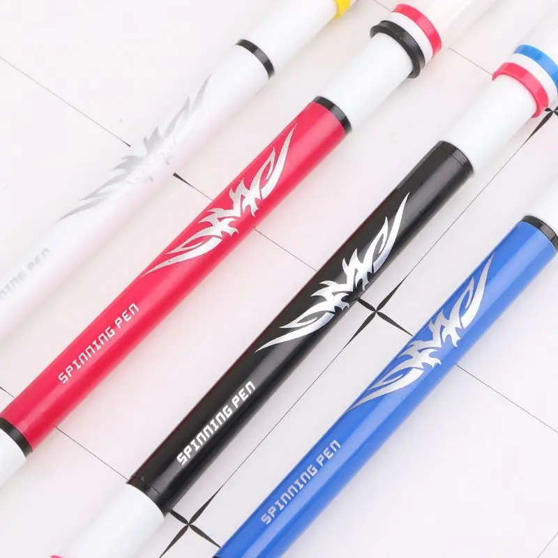 

Spinning Pen Ballpoint Rolling Finger Rotating Playing Gaming Blue Ink Student School Supplies Stationery 77HA