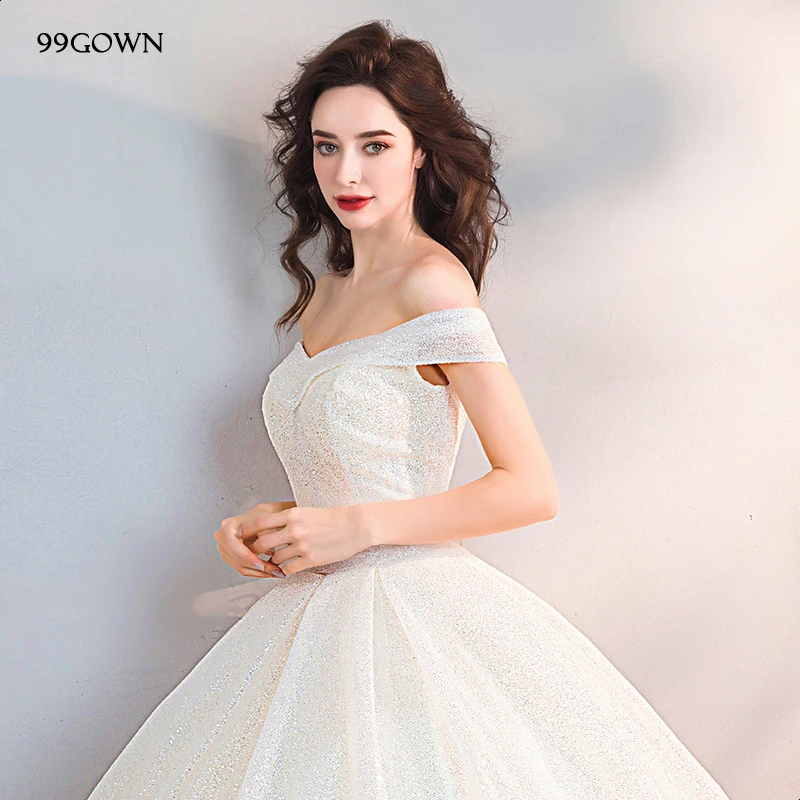 99GOWN 2019 роскошное сатиновое бальное платье трапециевидной формы свадебное