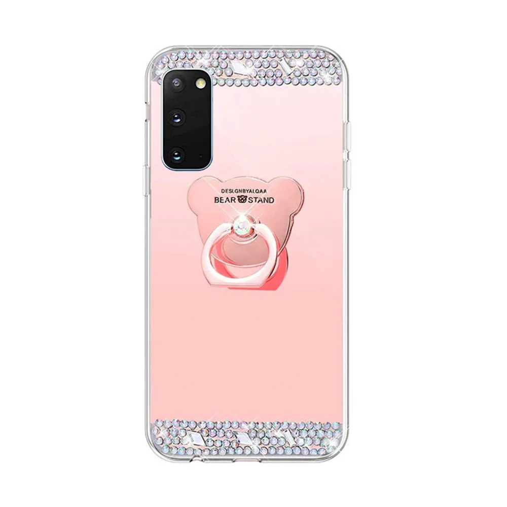 Роскошный блестящий зеркальный чехол со стразами для Huawei Y8P Y7P Y6P Y5P 2020 Y5 Y6 Y7 Y9 Prime 2019