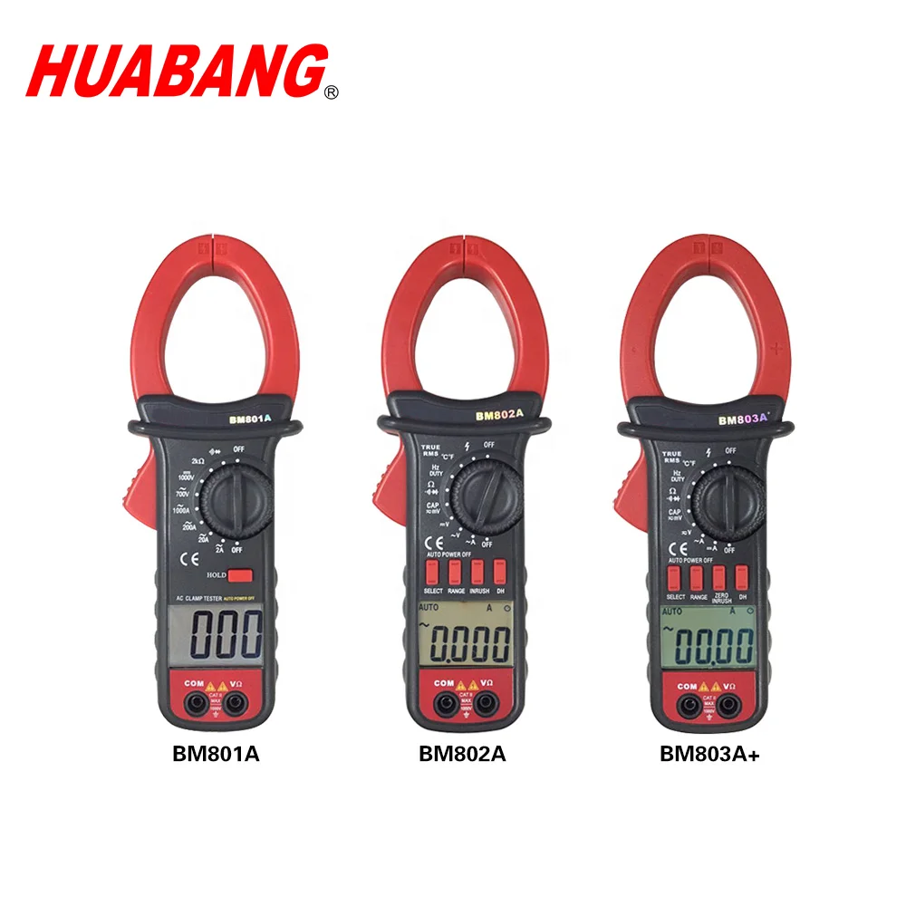 

BM803A+ DC AC Voltage current ture RMS digital multimeter 1000A clamp meter and Capacitance surge current function