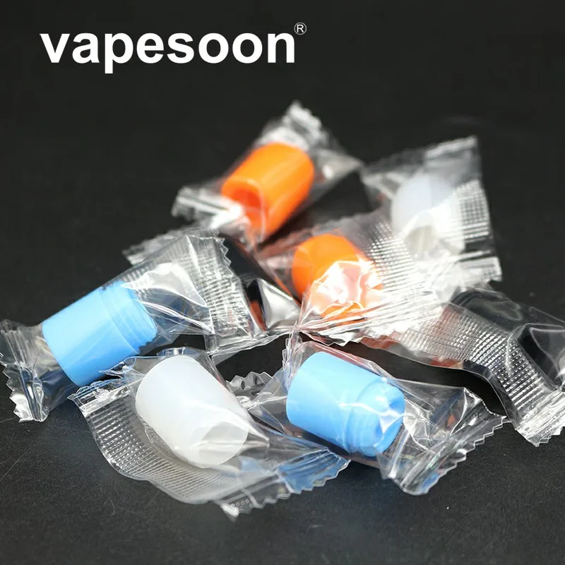 

50pcs VapeSoon Silicone 810 Drip Tip Wide Bore Drip Tips e Cig Vape colorful Mouthpiece for all 810 drip tip Atomizer