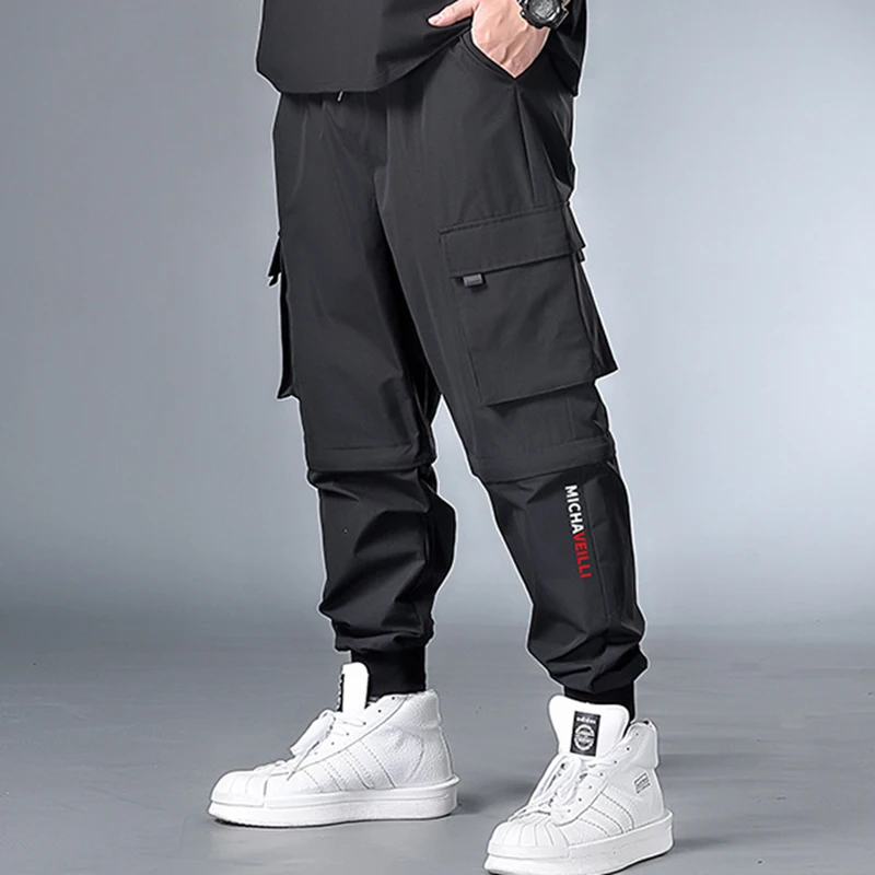 Летние свободные спортивные штаны весенние мужские повседневные большого