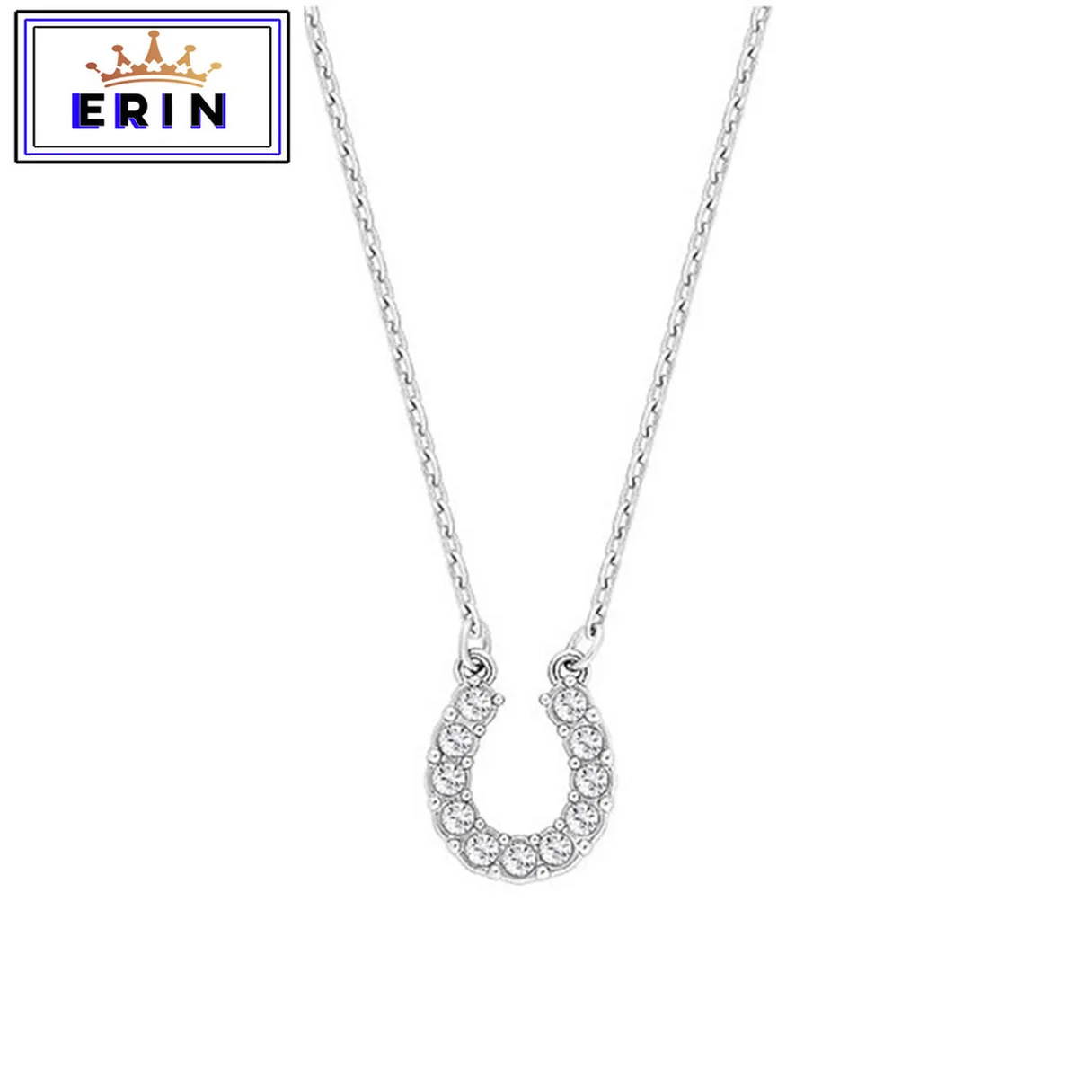 

ERIN High quality SWA new U-shaped horseshoe Crystal Necklace Valentine's Day Necklace