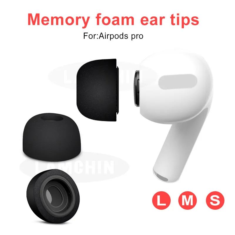 Аксессуары для наушников Bluetooth AirPods Pro сменные амбушюры губчатые Силиконовые с