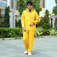 yellow designer suit raincoat men motorcycle fishing waterproof raincoat hat bike chubasquero hombre poncho rain jackets dl60yy